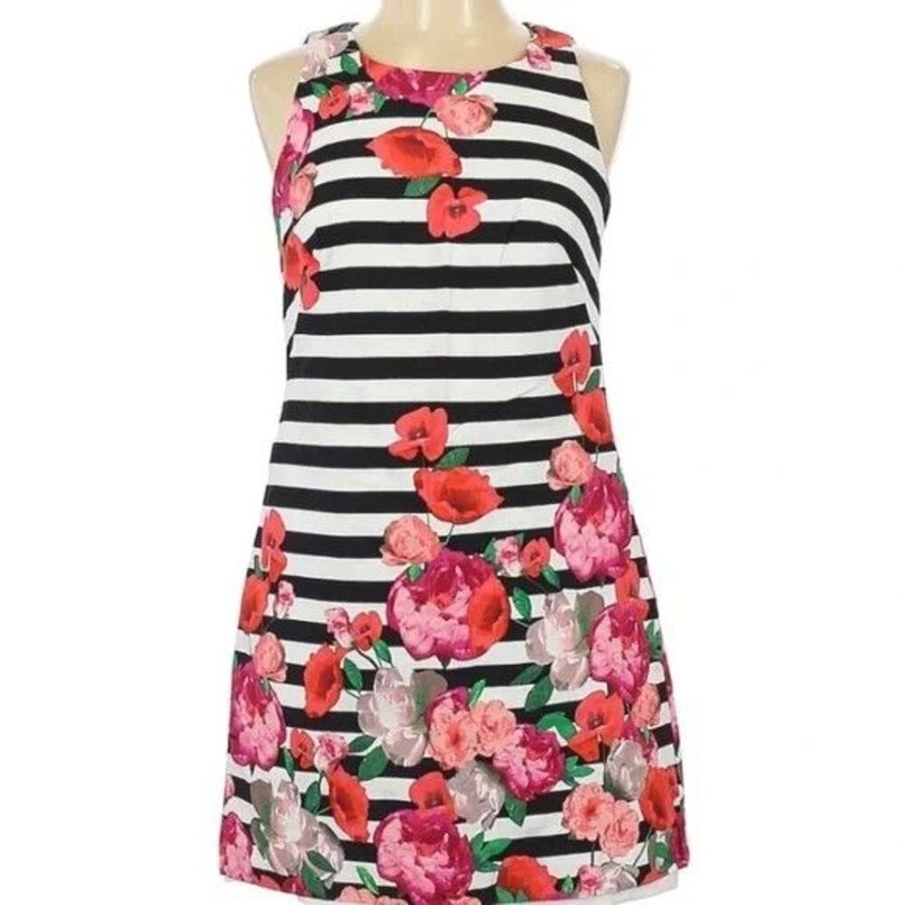 Eliza J Floral Women's Shift Midi Sleeveless Dress Size 4